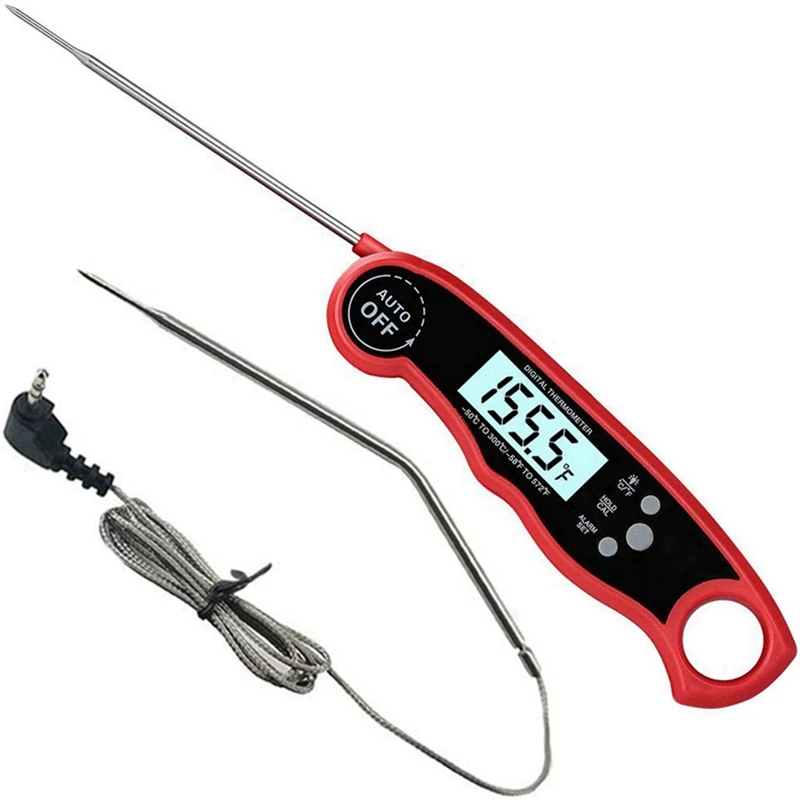 

Digital Thermometer Oven Double Probe Cooking Thermometer With Alarm Function Suitable For Meat, Food, Barbecue, Etc