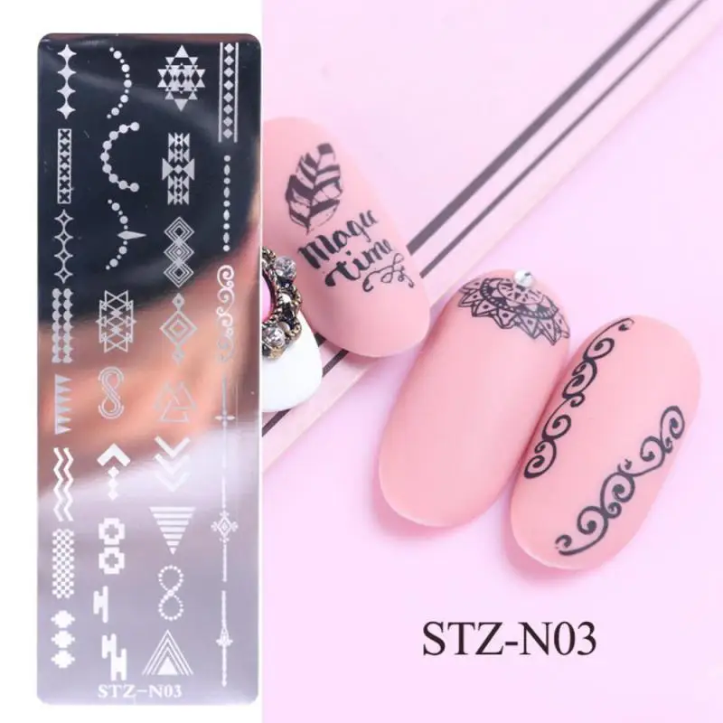 Festive Christmas Nails Stamping Plate Snowflakes Winter Holiday Joy Design Printing Stencil Templates Manicure Tool #Xmas-2022 3