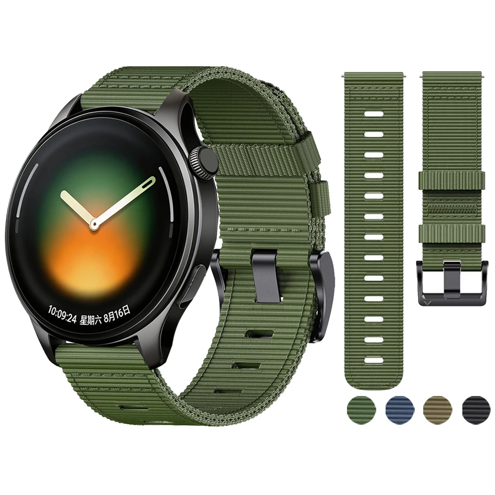 22mm Woven Nylon Sport Watch Strap Bracelet