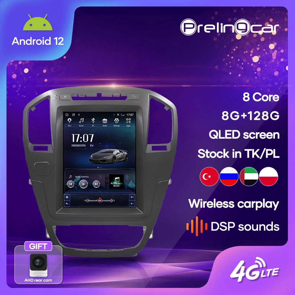 Vertical Screen Android 11.0 System Car Gps Multimedia Video Radio Player In Dash For Opel