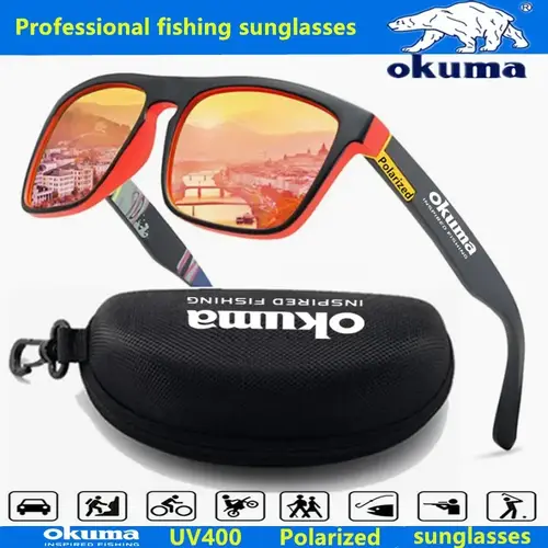 Okuma polarized sunglasses UV400 for men and women outdoor hunting, fishing, driving bicycles, sunglasses optional box - Image 2