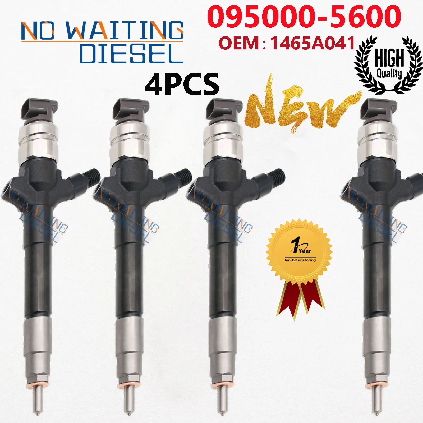 4PCS 095000-5600 095000-5601 Fuel Injector Assembly 1465A041