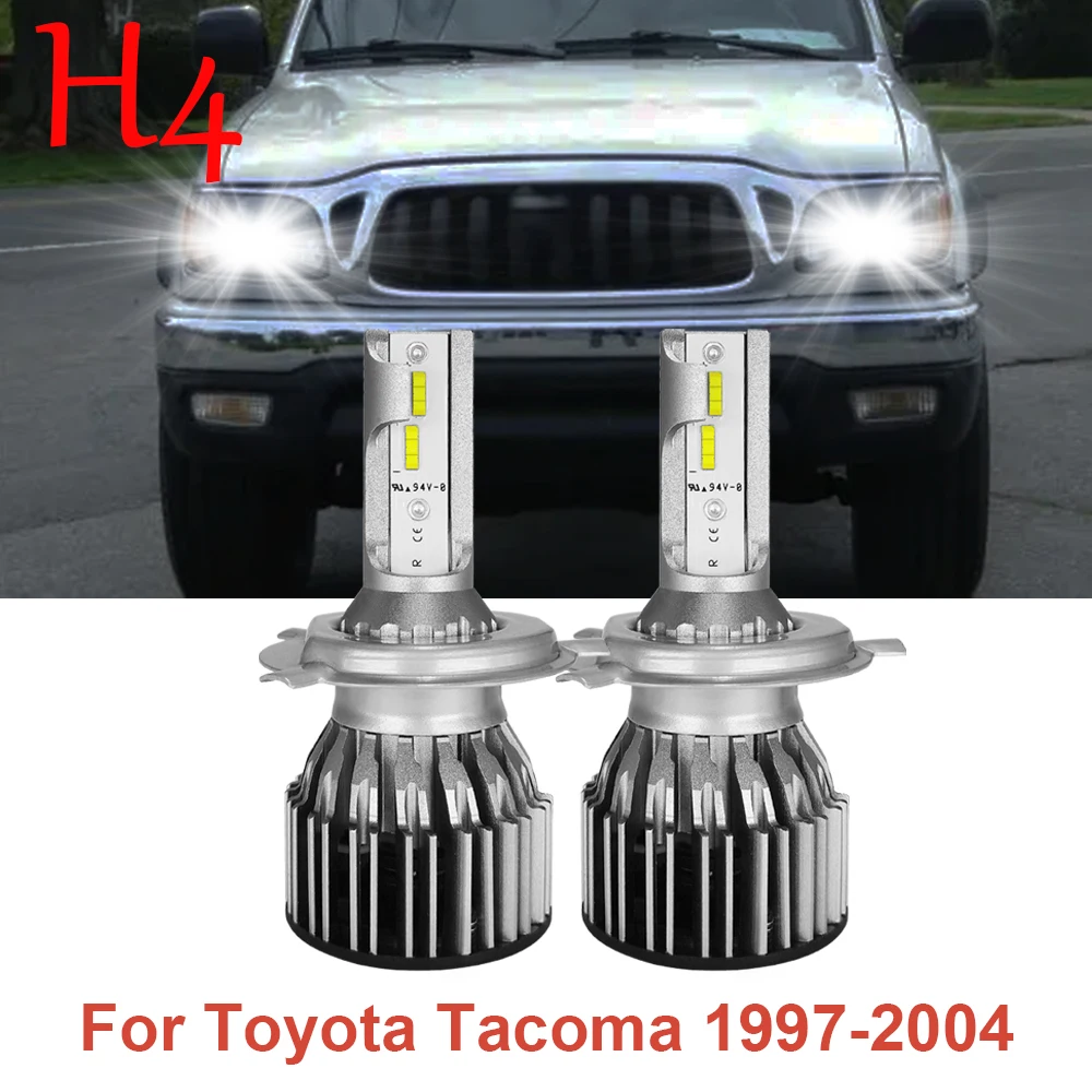 

2x Bright LED Headlight Conversion Kit Bulbs H4 9003 Hi/Lo Beam Lamps for Toyota Tacoma 1997 1998 1999 2000 2001 2002 2003 2004