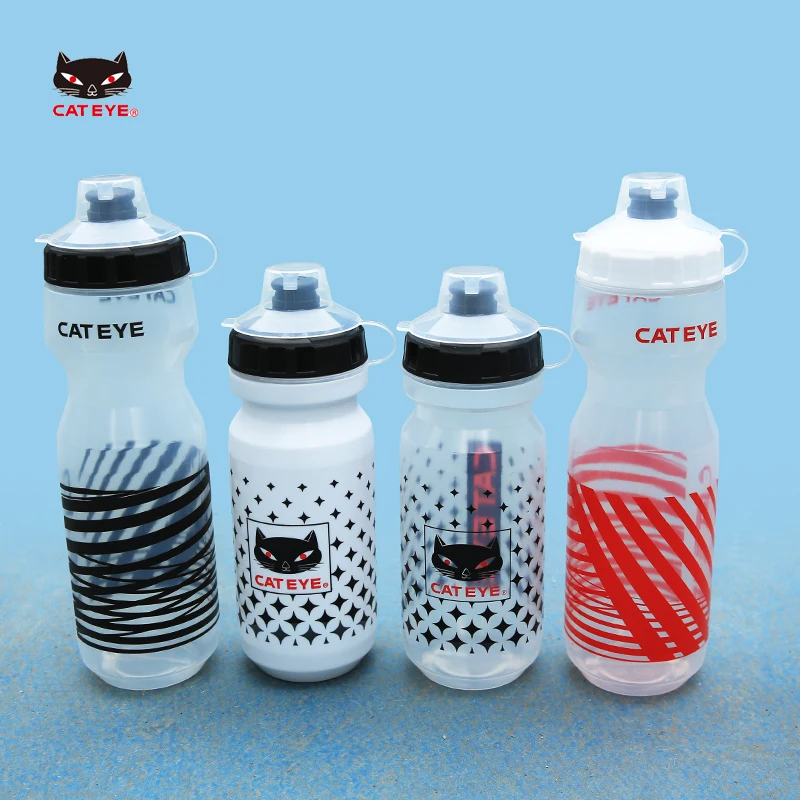 CATEYE Cycling Water Bottle 750/600cc PP5 Food Grade Flip Dust Cover Squeeze Sports Fitness Water Cup Bicycle Leak-proof Kettle