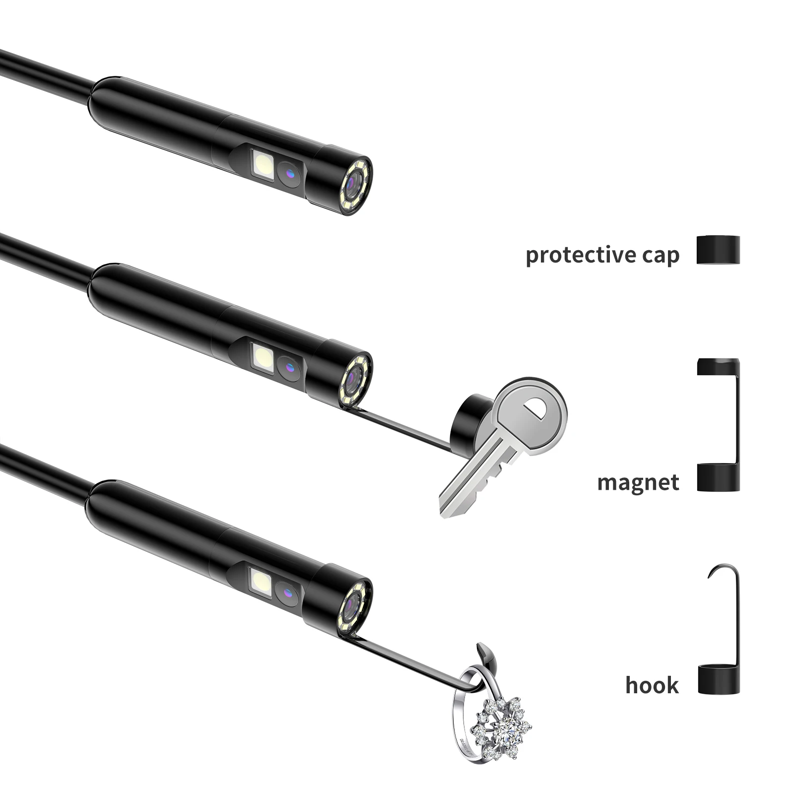 Single & Dual Lens Borescope 1080P Sewer Camera with 4.3'' LCD Inspection Camera IP67 Waterproof Bore Scope for Home Drain 5