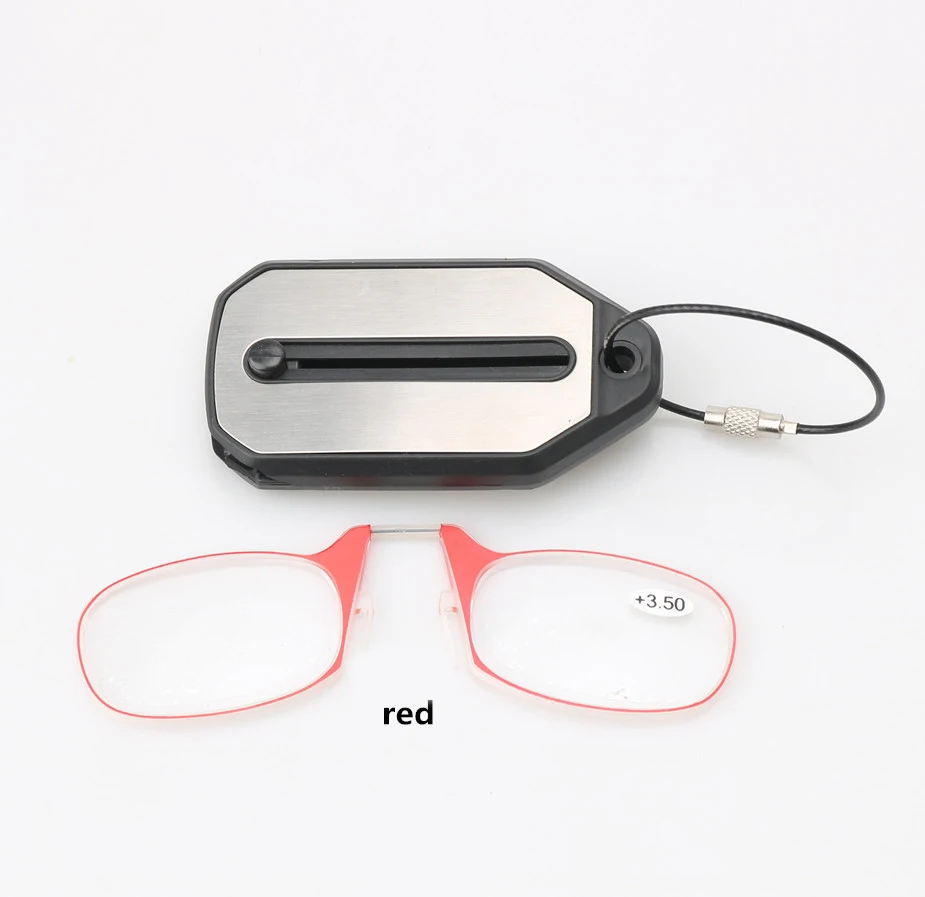 BOYSEEN Neue modische Nasenklammer-Lesebrille mit superleichtem und praktischem Lesen für ältere Menschen, Mini-Clip zum Lesen – Detail 9
