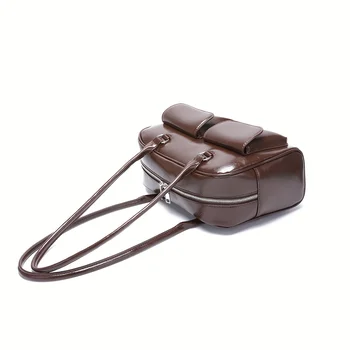 حقيبة الإبط العصرية، حقيبة يد متعددة الاستخدامات ذات قيمة عالية، حقيبة كتف نسائية بتصميم متخصص، محافظ وحقائب يد من جلد البولي يوريثان القديم 3