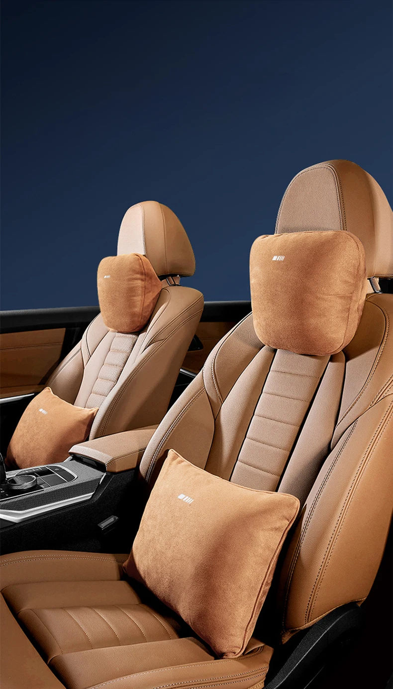 Car Seat Neck Pillow Headrest Lumbar Support Cushion Interior