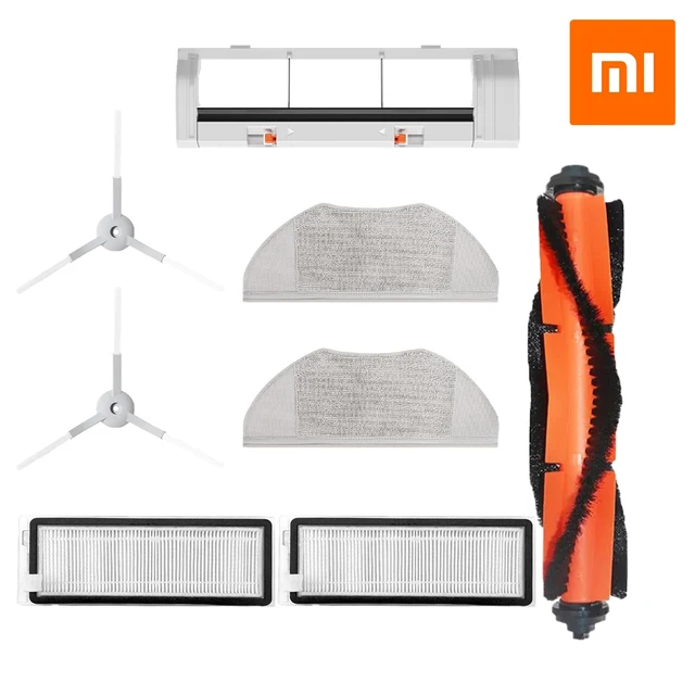 Xiaomi Mijia G1 MJSTG1 Robot Vacuum Essential Main Rolling Brush Side Brush Hepa Filter Mop Cloth Kits Water Tank Dust Box Parts Suit 3