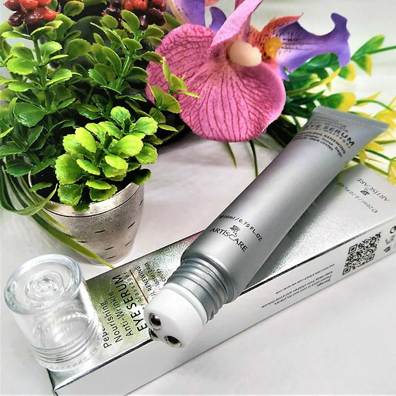 ARTISCARE New Anti Dark Circles Eye Serum Peptide Anti Wrinkles Eye Bags Hyaluronic Acid Cream Roller Massager Eye Care 20g images - 6