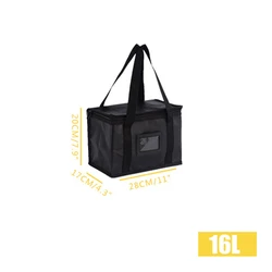 Portable Large Insulated Thermal Bag for Food Delivery and Picnic (16L)