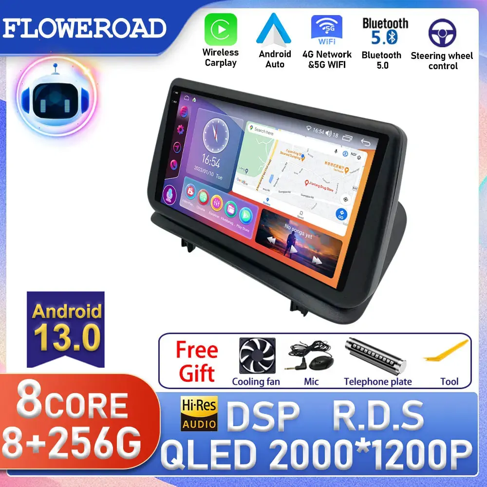 Android Per Renault Clio 3 Clio 2006 - 2019 Autoradio Stereo Lettore Video Multimediale Navigazione Gps Carplay Monitor Audio 2Din