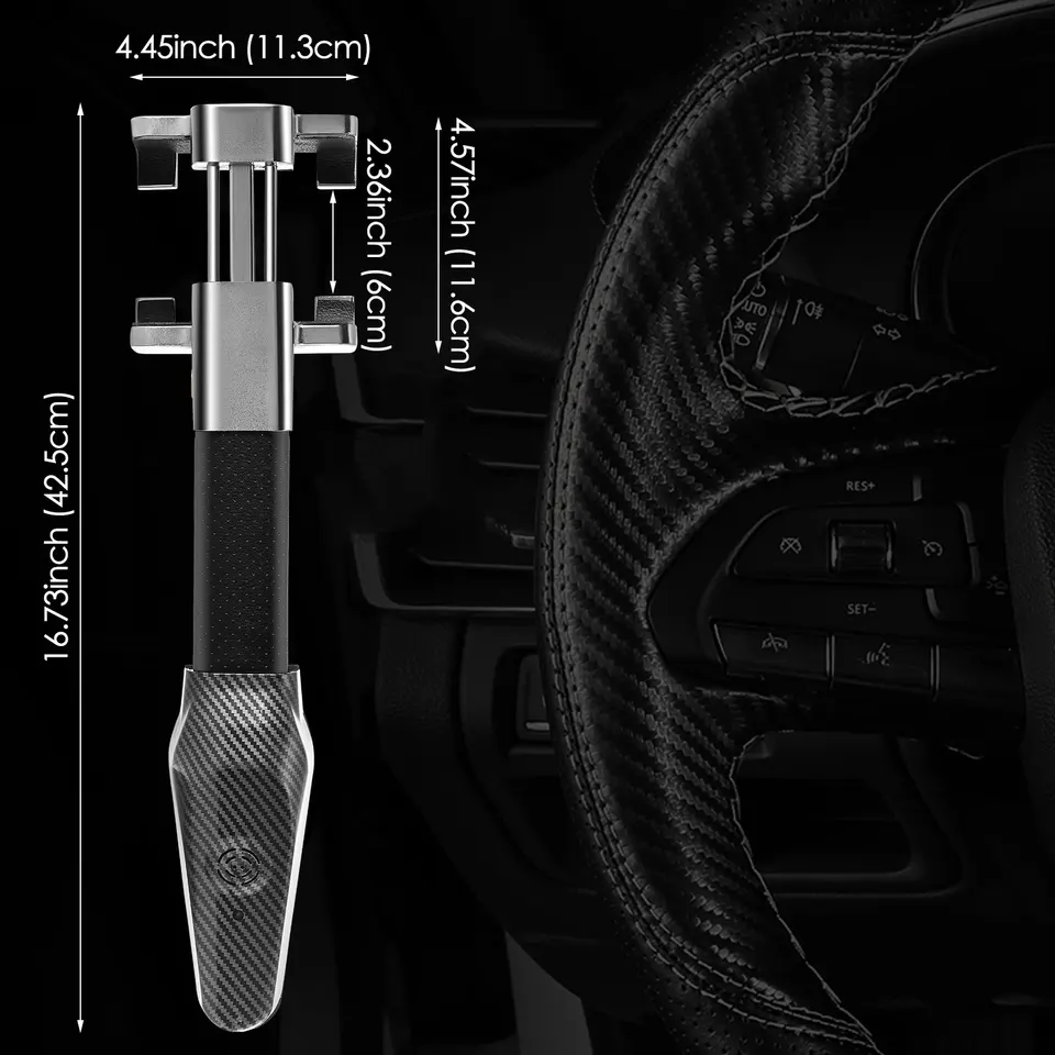 Fermaglio Per Volante Con Allarme 120dB - Antifurto Auto Universale - Foto 4