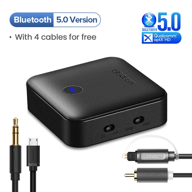 Wireless Audio Adapter Aptx Hd Bluetooth Receiver  Ugreen Bluetooth Audio  Receiver - Wireless Adapter - Aliexpress