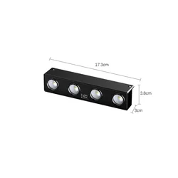 Solar - Powered Outdoor Waterproof Wall Light with LED Illumination for Garden and Patio Decor (4Leds Solar Lamps)