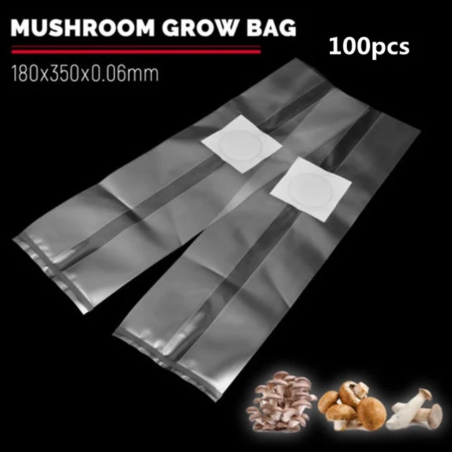 100Db 6 Méretű Pvc Gombás Ívás Táska Szubsztrát Magas Hőmérsékleten Preciable Kerti Kellékek Termesztési Táskák Szerszám