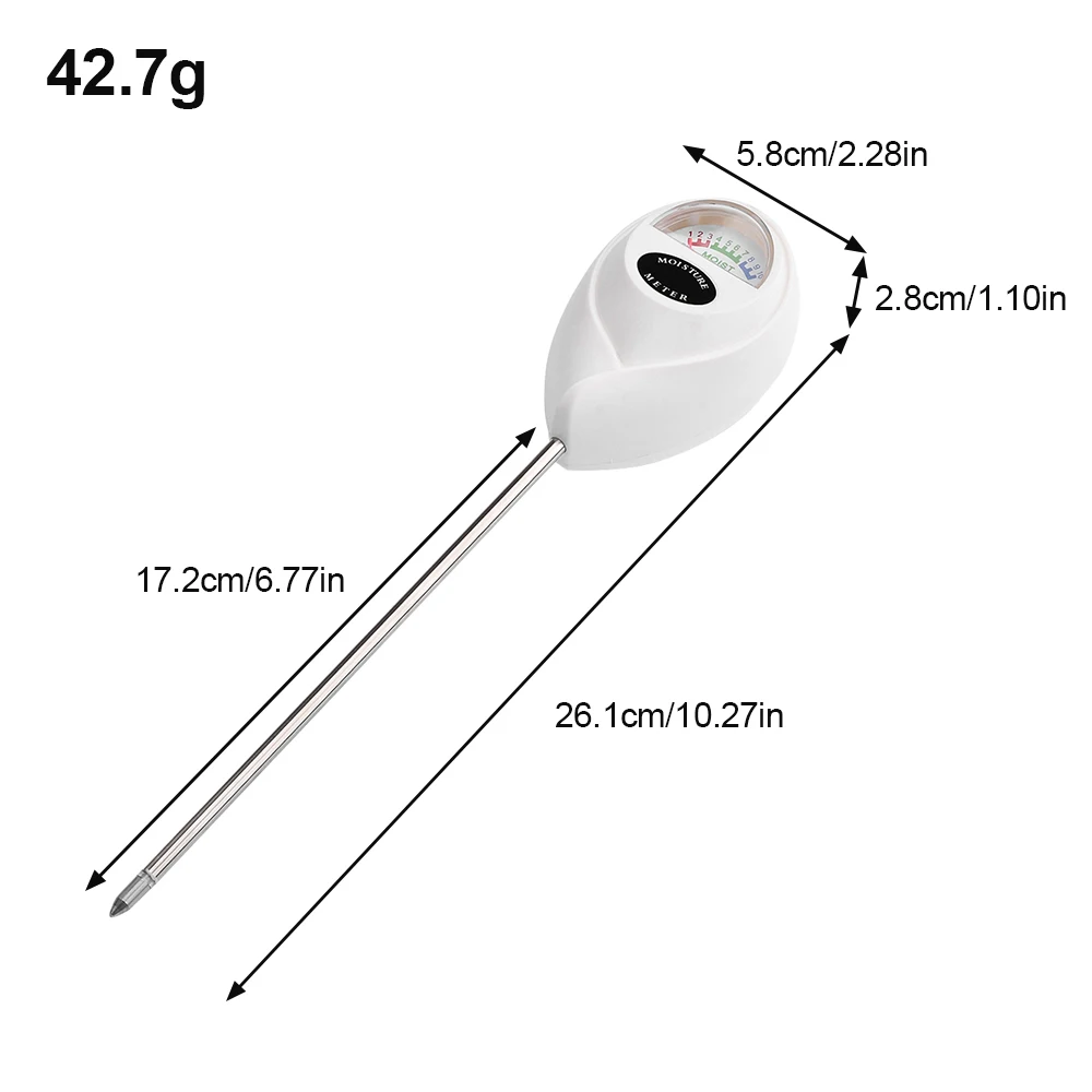 Soil Moisture Sensor Soil Moisture Meter Round Single-Needle Detector Flower And Garden Potted Detector soil tester