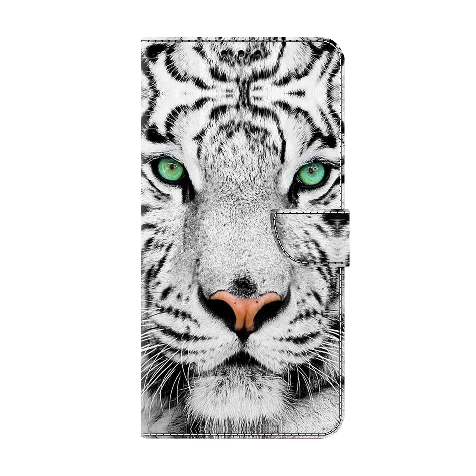 Stylish 3D Painted Magnetic Flip Wallet Phone Case Cover