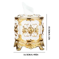European Pattern Roll Tissue Organizer,Bathroom Countertop Organizer Round,For The Organization Of Single Rolls Of Paper Towels 2