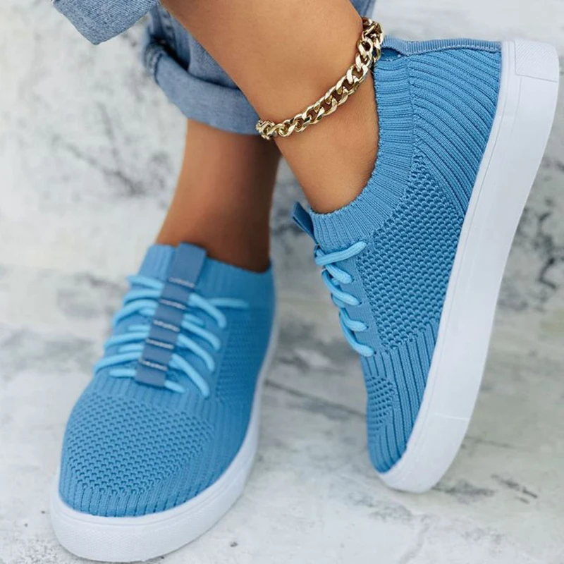Women Shoes Fashion Breathable Walking Mesh Flat Shoes Woman Casual Sneakers Women 2023 Tenis Feminino Female Shoes