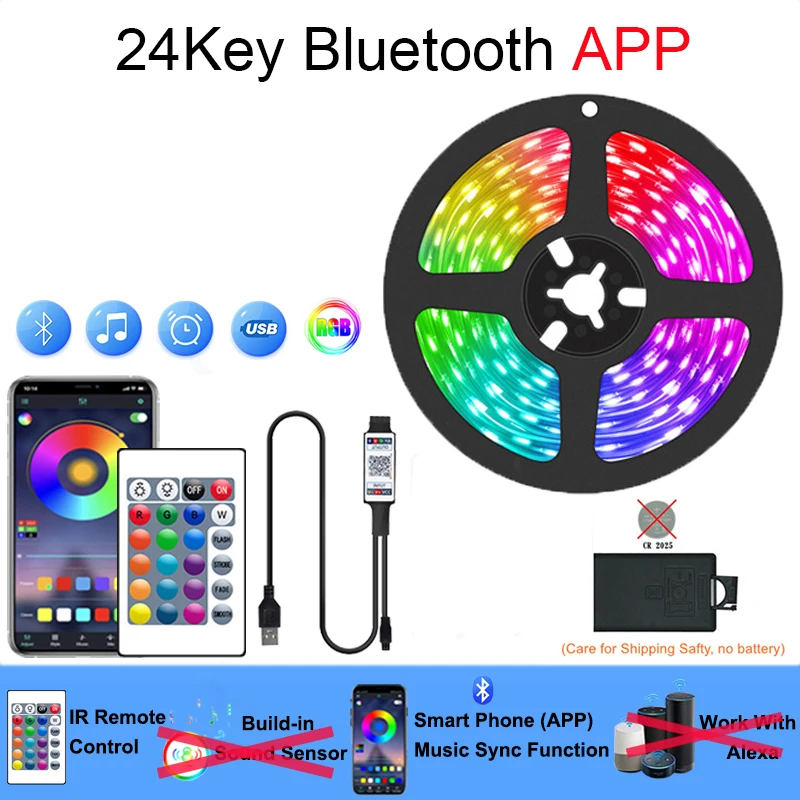 ตัวเลือกสินค้า ไฟ LED แถบ RGB ควบคุมได้