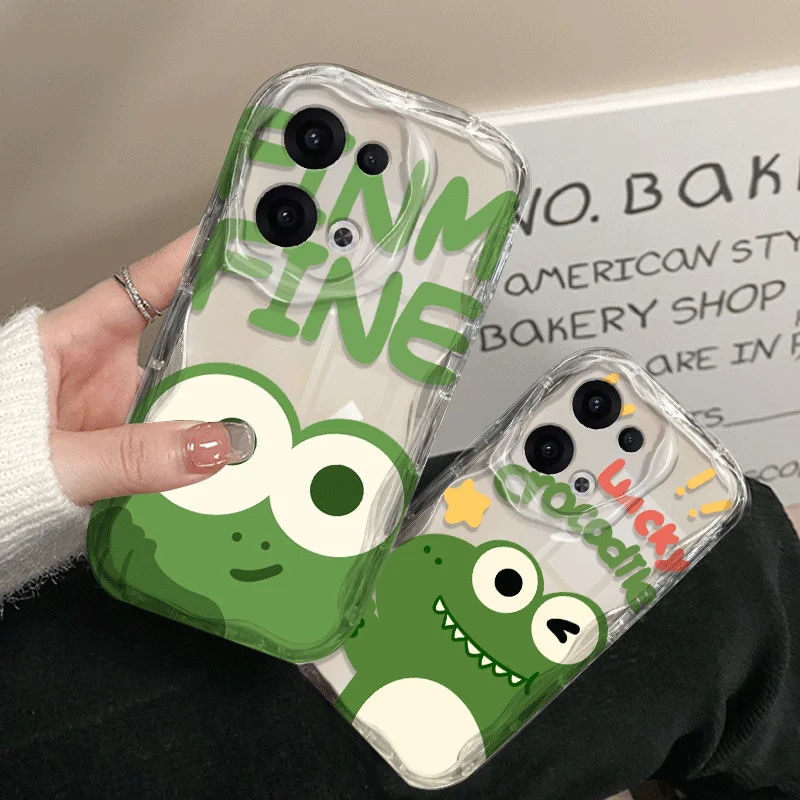 Cartoon Frog Pattern Shockproof TPU Protective Case