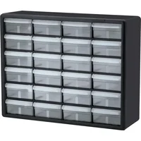 24-Drawer Plastic Storage Cabinet Garage Organization Lego Teacher Toolbox Makeup Organizer 20-Inch Unbreakable Stackable 1