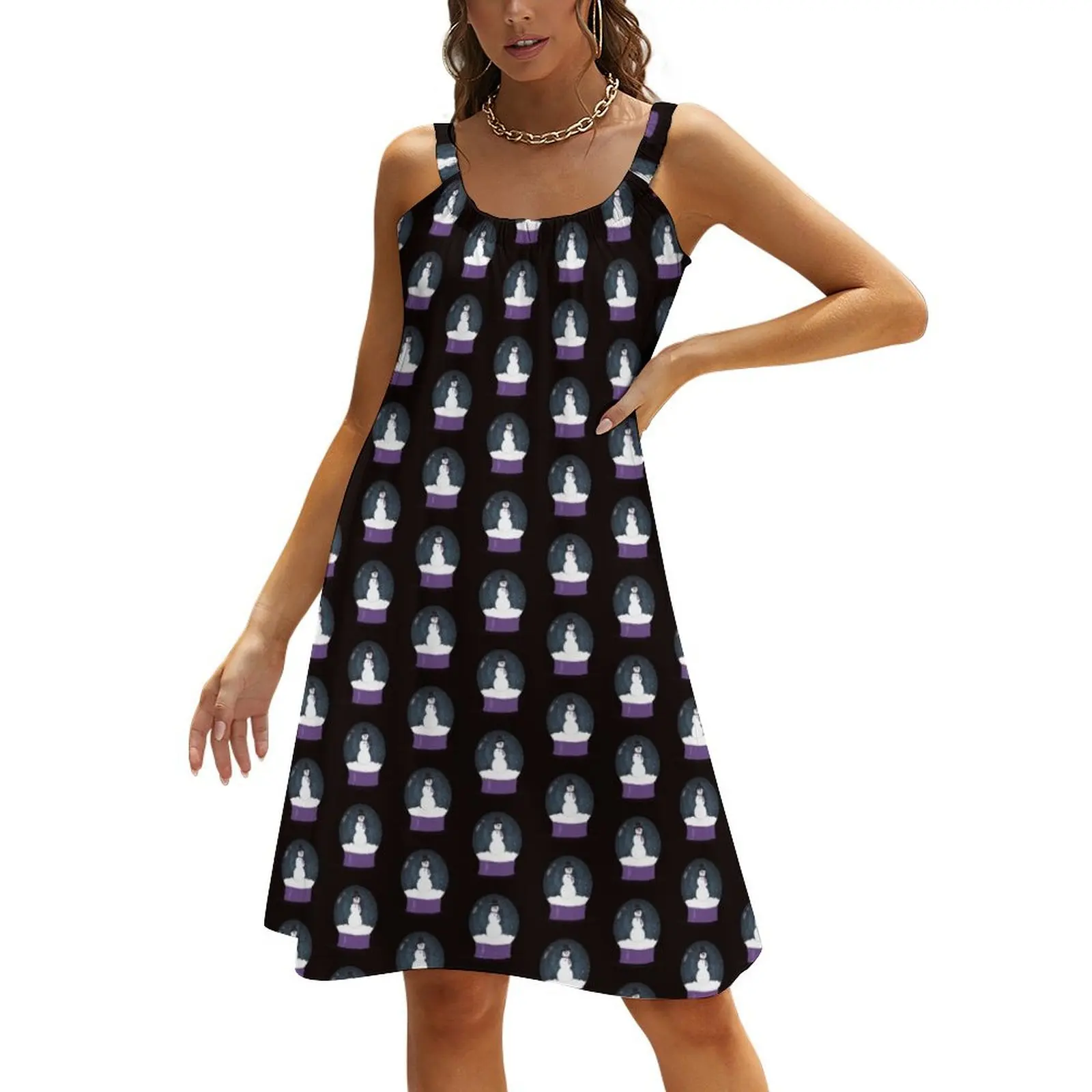 

Snow Globe of Joy Beach Sling Skirt luxury evening dress woman for wedding beach dresses women's clothing korea stylish
