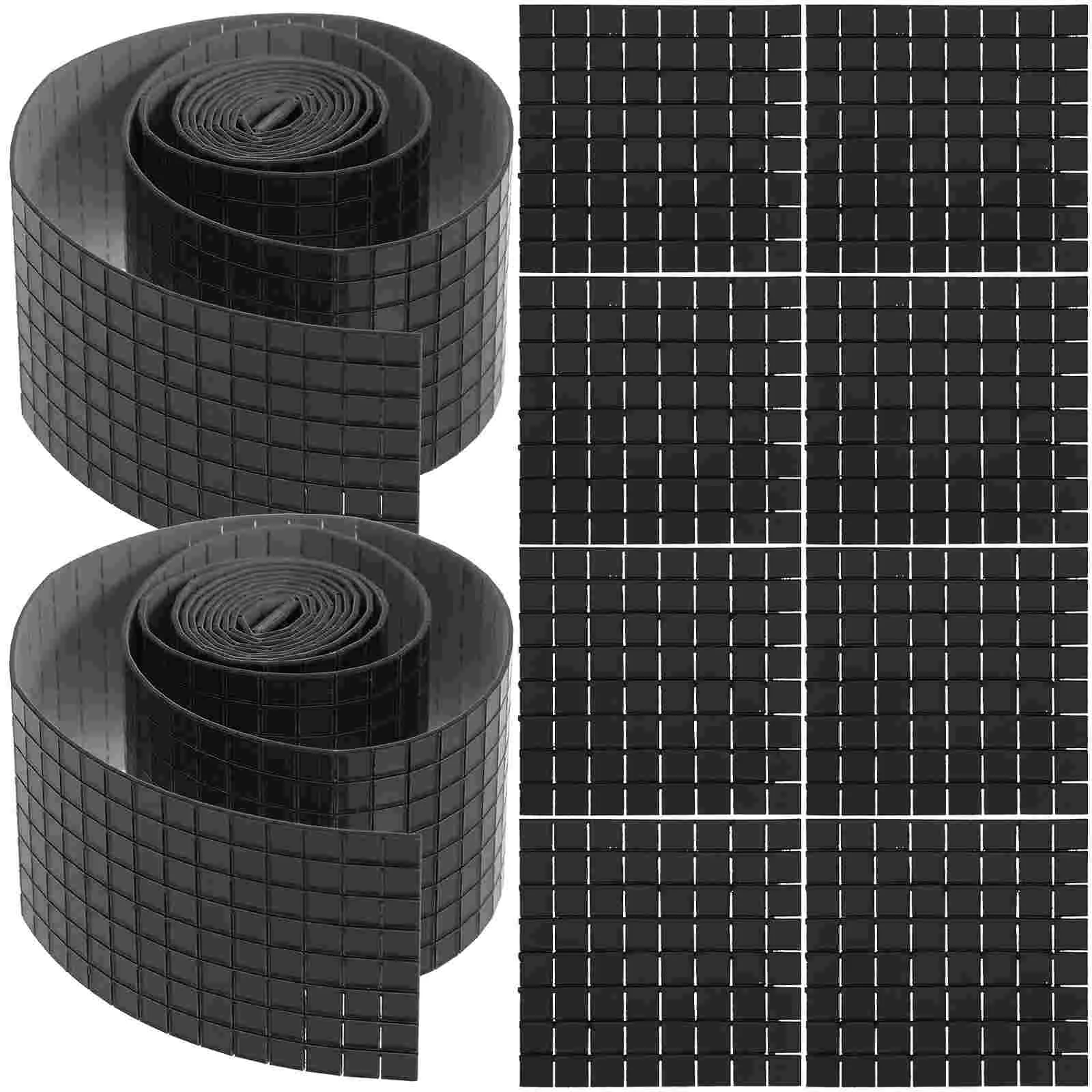 

6 Rolls Mirror Tiles Sticker for DIY Craft Decoration Self-adhesive Mosaic Stickers Decals