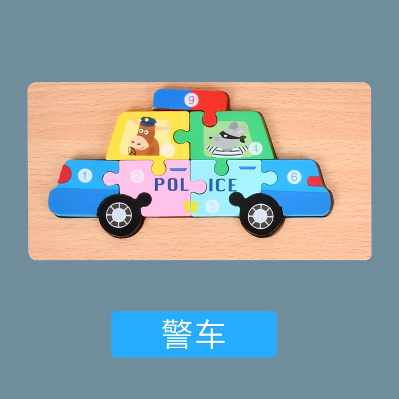 Montessori Wooden Child Puzzles For Kids Toys For Kids 2- 4 Years Old Wooden Puzzles For Kids Dinosaur Toy Gifts j8