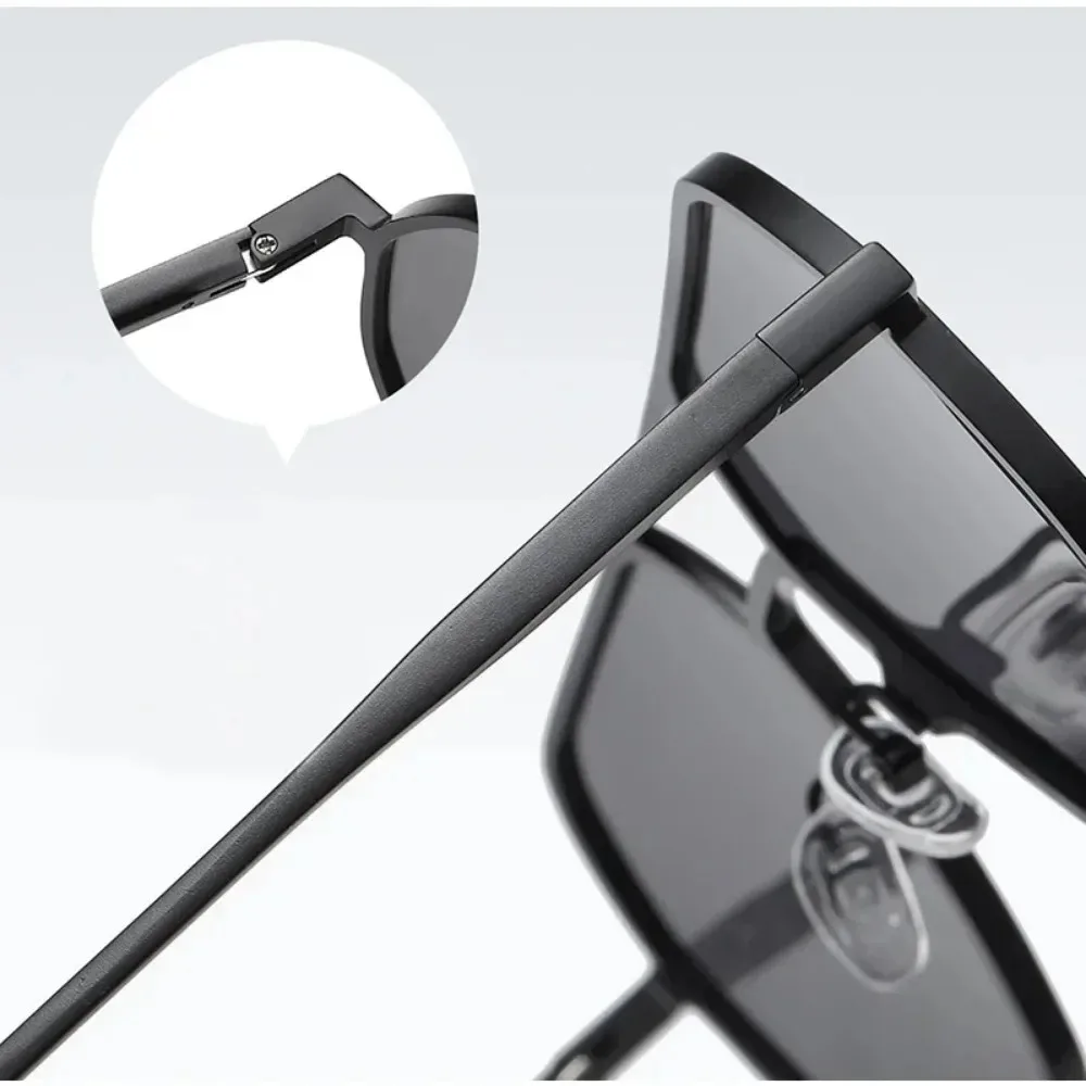 Day And Night Dual-Use Sunglasses Fashion Aluminum Magnesium Polarized Sunglass Outdoor Men'S Sunglasses UV Protection polarized sunglasses