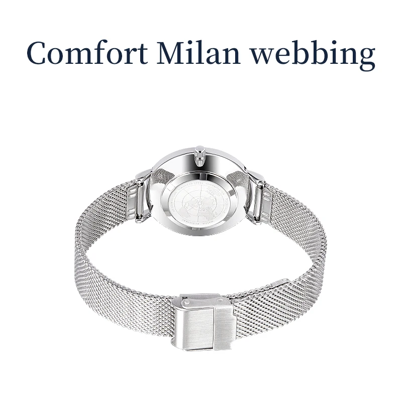 FOCEWALK New Womens Fashion Simple Watch Ladies Leisure Watch Steel Mesh Sports Wristwatches Women's Watch Bracelet