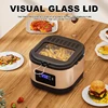 Household Electric Deep Fryer Intelligent Temperature Adjustable Frying Machines French Fries Skewers Chicken Legs 3