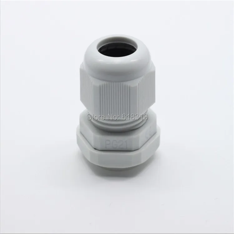 10Pcs White Nylon Cable Glands PG 7 9 11 16 19 21 High Quality IP68 Plastic Waterproof Connector Cable Sleeve Adjustable Joints