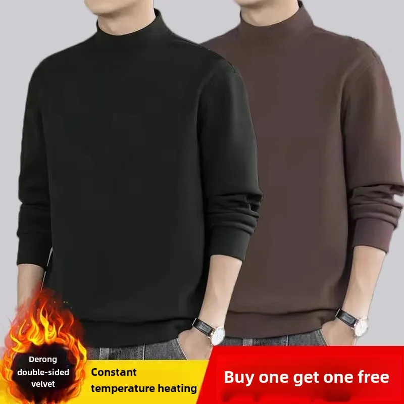 Black + khaki [turtleneck velvet]]