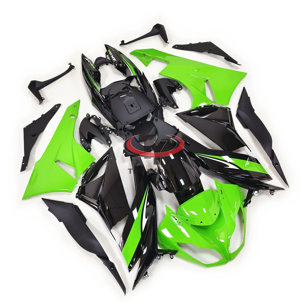 

ZX 6R 636 Bodywork Cowling Green split bright black Full Fairing Kit Motorcycle For Kawasaki ZX6R 2009 2010 2011 2012 Customize
