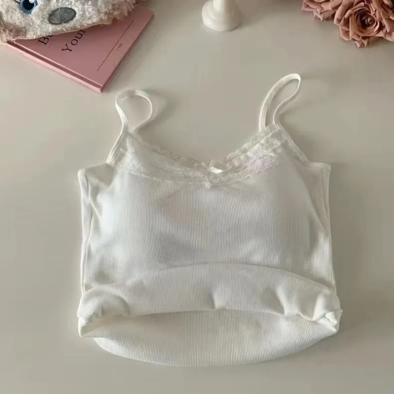 Women Camisole Tank Tops Sexy Bow Sleevele