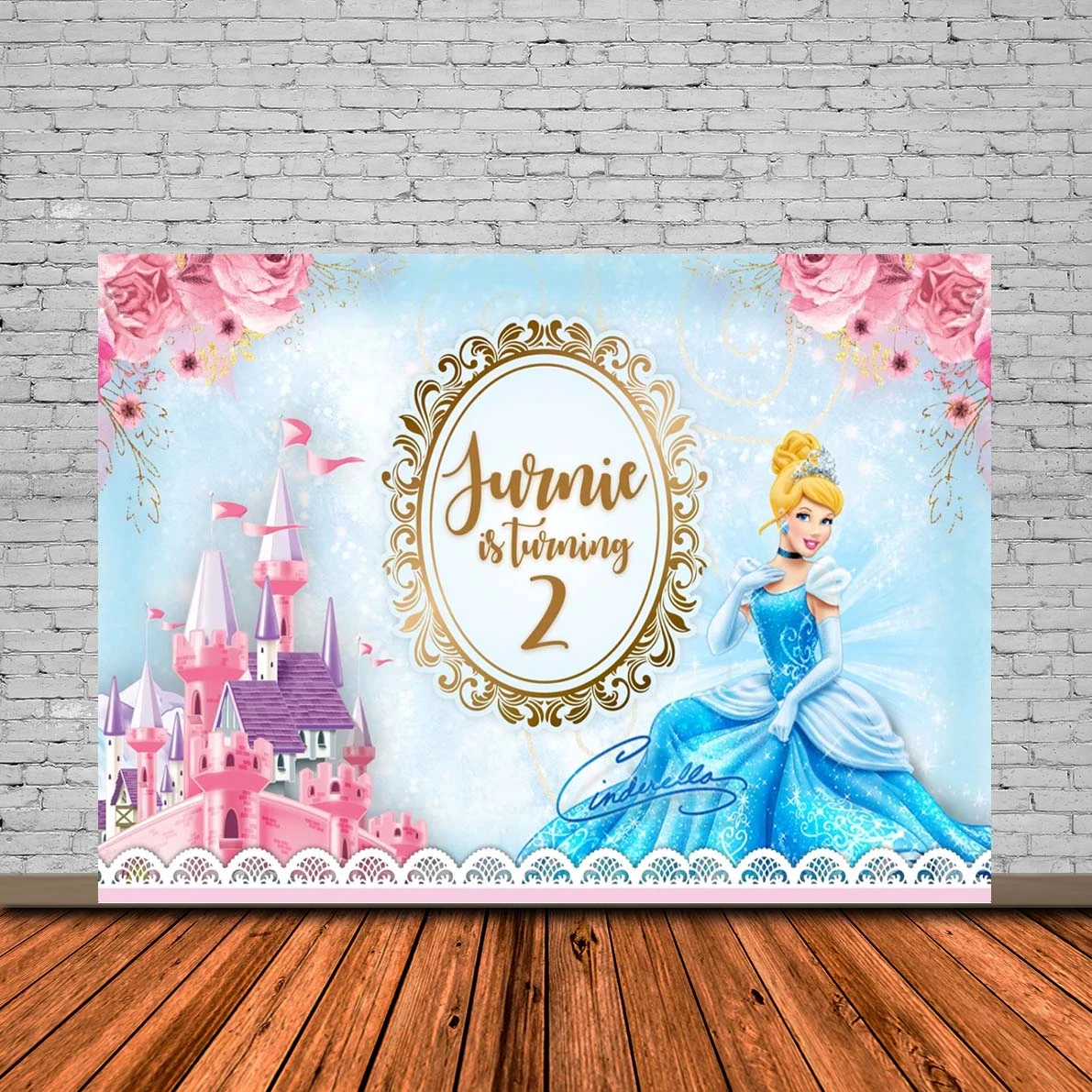 映画のおとぎ話の城のためのシンデレラの背景魔法のような家の誕生日のシンデレラの背景バナー女の子のための Aliexpress