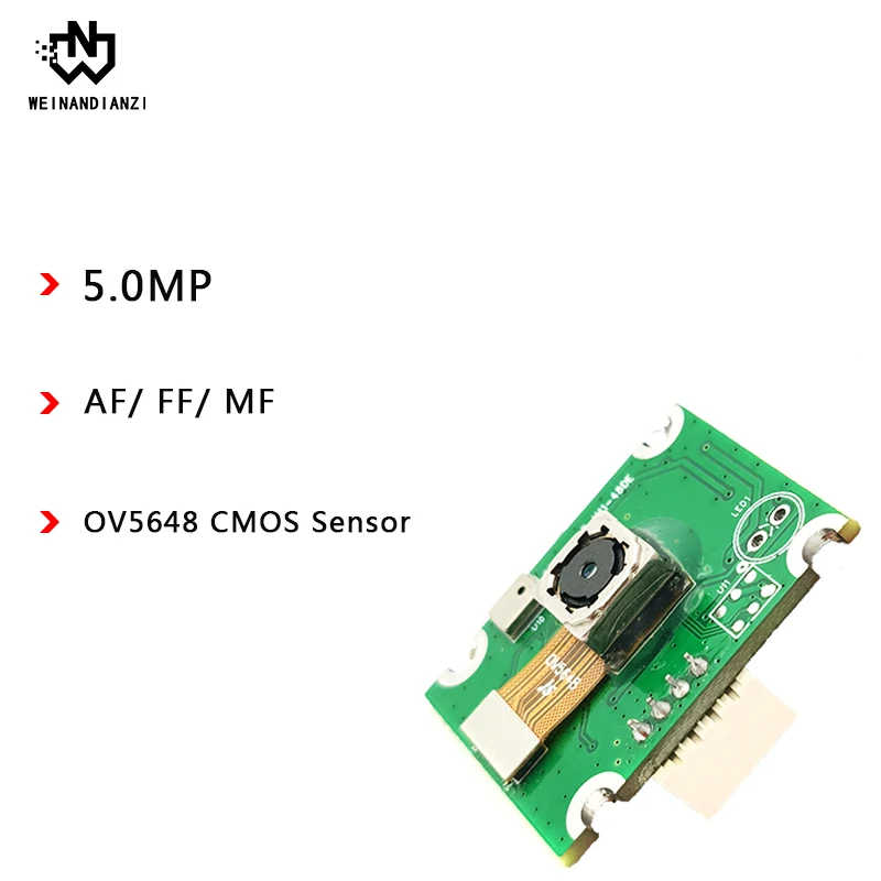 Модуль камеры 5 Мп USB2.0/CMOS OV5648/2952 H x 1944 V/AF/ FF/ MF/модуль камеры plug and play без привода