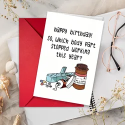 Humorous Birthday Greeting Card with Self - Deprecating Health Humor (1)