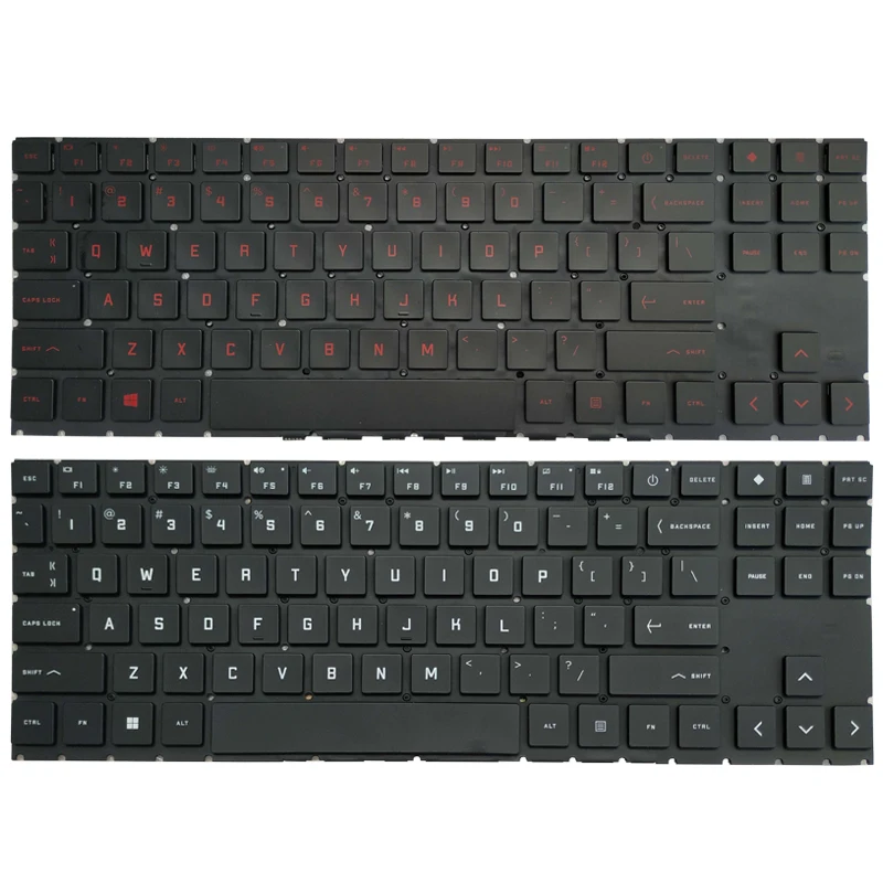 Eua Latin la Espanhol sp Teclado Portátil para hp Omen 15-en 15-ek 16-b 16-c Tpn-q238 Tpn-q236 Q265 Q267 com Luz de Fundo Novo