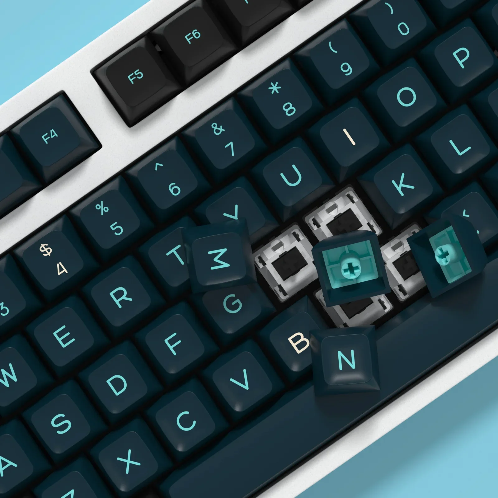 KBDiy GMK Monster Keycaps PBT SA 프로필 기계식 키보드 게이머 키캡 세트 용 이중 샷 161 키 MX 스위치 용 맞춤형 ISO