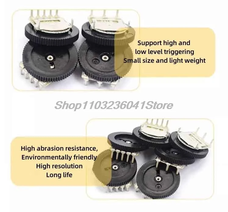 10 stücke 3pin 5pin tuning potentiometer B102 B103 B203 B503 B202 B502 B104 1K 10K 20K 50K 16*2 Getriebe Zifferblatt Potentiomer lautstärke schalter – Detail 2