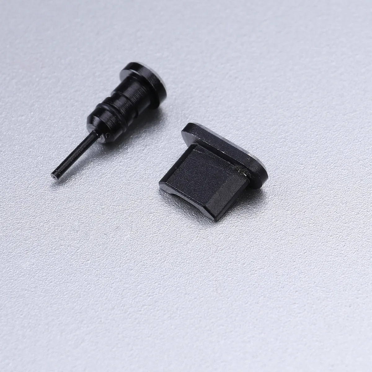 2개입 3.5mm 헤드폰 잭 플러그 마이크로 USB 포트 먼지 방지 플러그 세트 스페이스 알루미늄 합금 방진 방수 먼지 방지 필름 S7 S7용