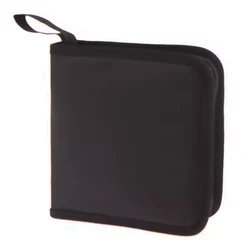 Deluxe Oxford Cloth CD/DVD Organizer Handbag with 40 - Disc Capacity (Black)