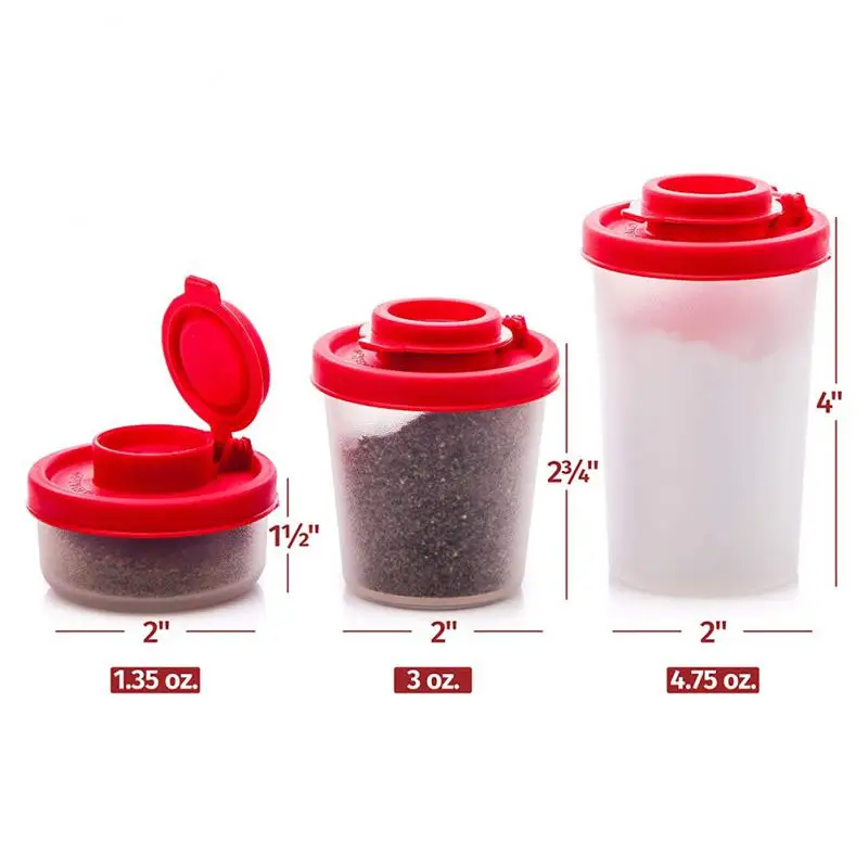 1~10PCS Camping Picnic Travel With Lid Kitchen Tool Outdoor Seasoning Dispenser Mini Lunch Box Jar Portable Salt And Pepper