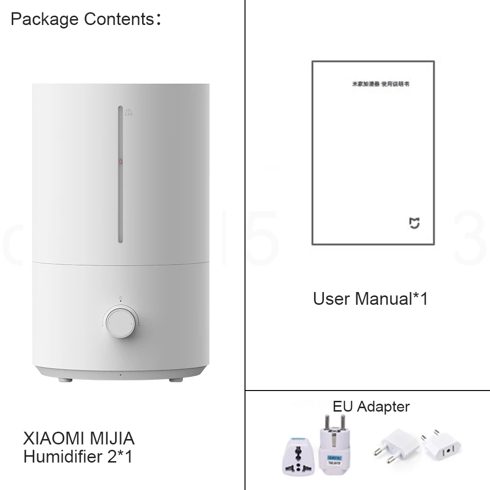 מפחית לחות XIAOMI MIJIA 2, מילוי עליון 4L מפחית לחות קר במיוחד, זמן פעולה של 30 שעות, יון כסף אנטיבקטריאלי, לבית, חדר גדול