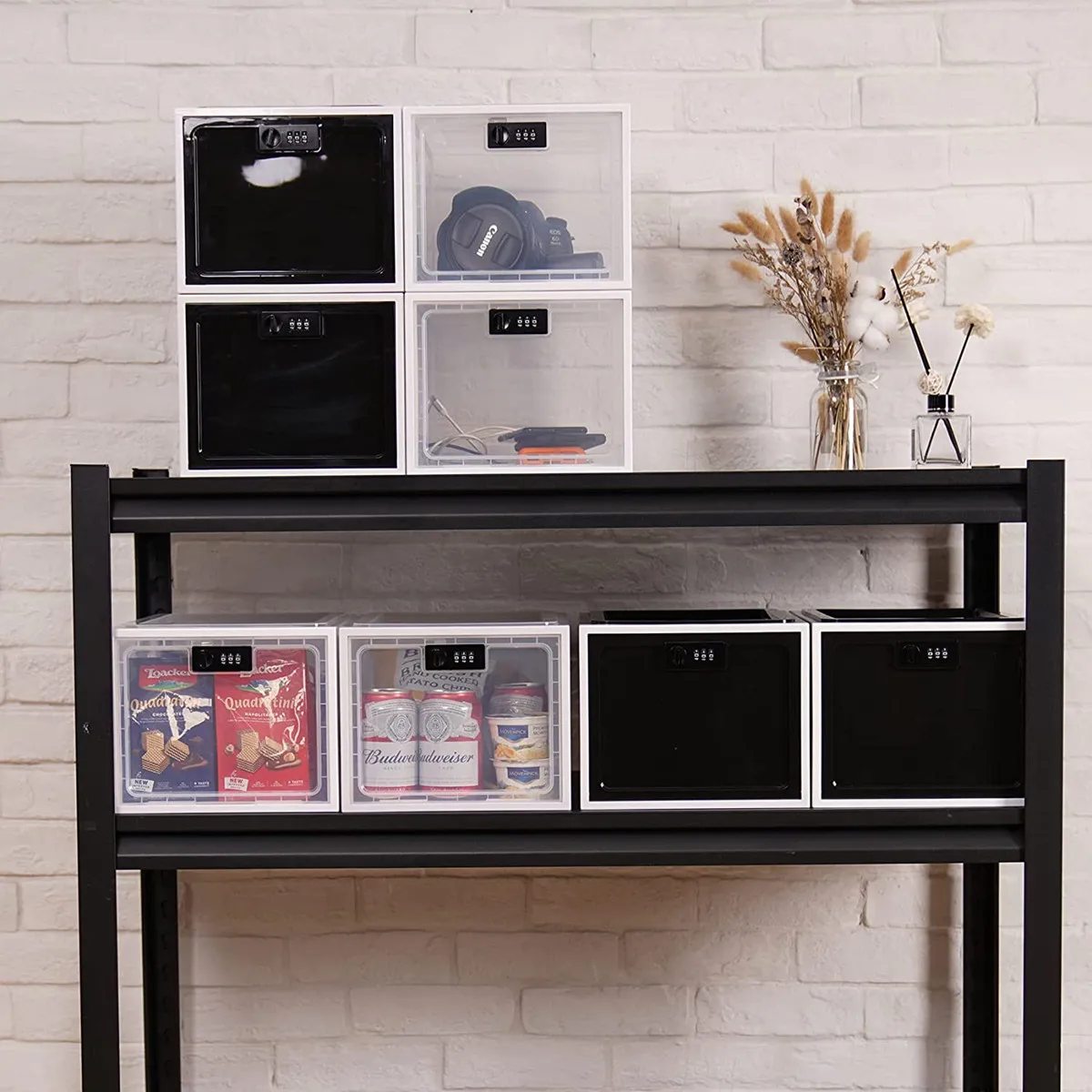 Lockable Refrigerator Storage Box with Combination Lock 6