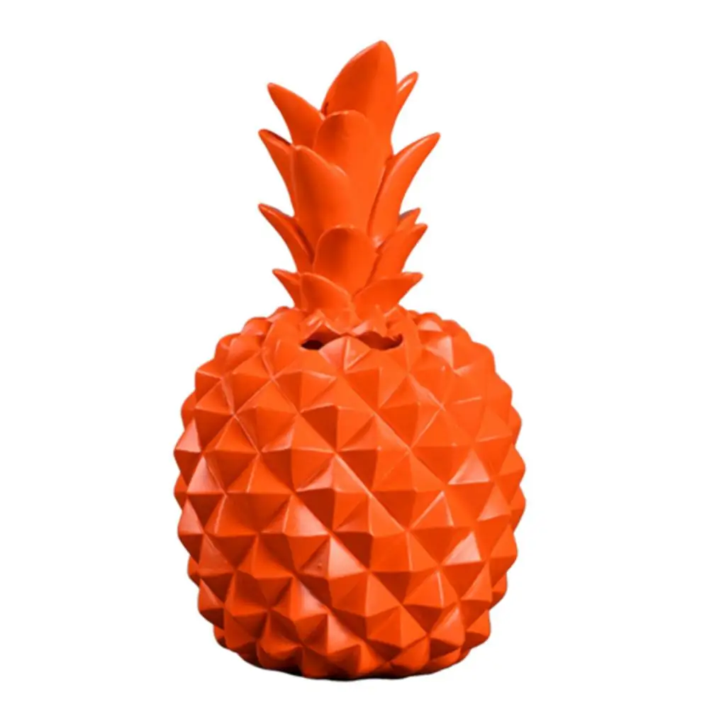 Piggy Bank Imitation Pineapple Saving Pot Resin Craft Desktop Ornament Decor 4