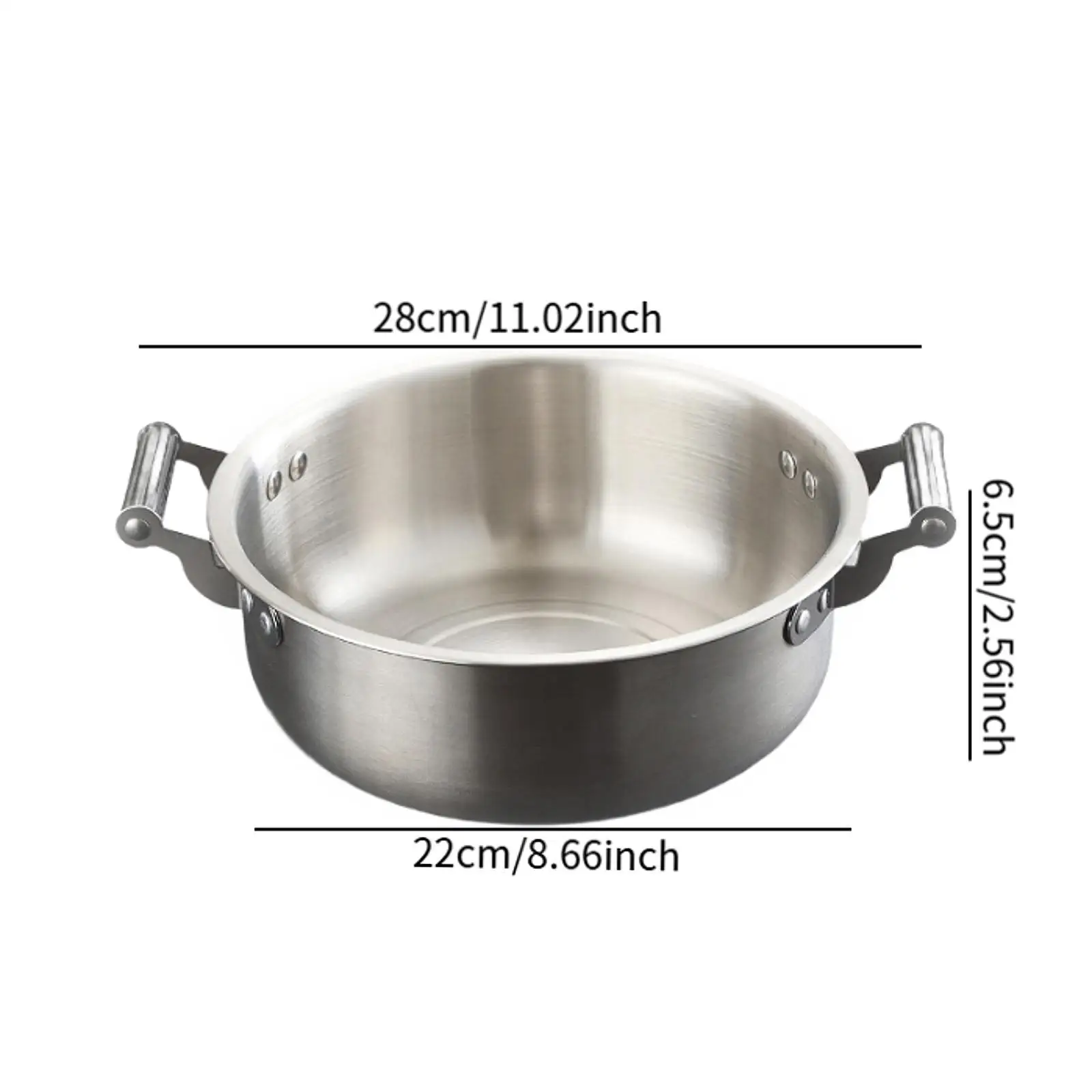 Korean Ramen Pot Double Ear Multipurpose Kitchen Cookware Instant Noodle Pot